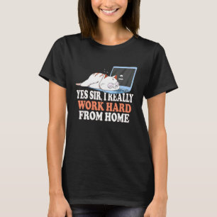 I Verkligen arbetar hårt från hemmabiokontoret T Shirt