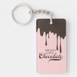 I Verkligen Chocolate Valentine Keychain