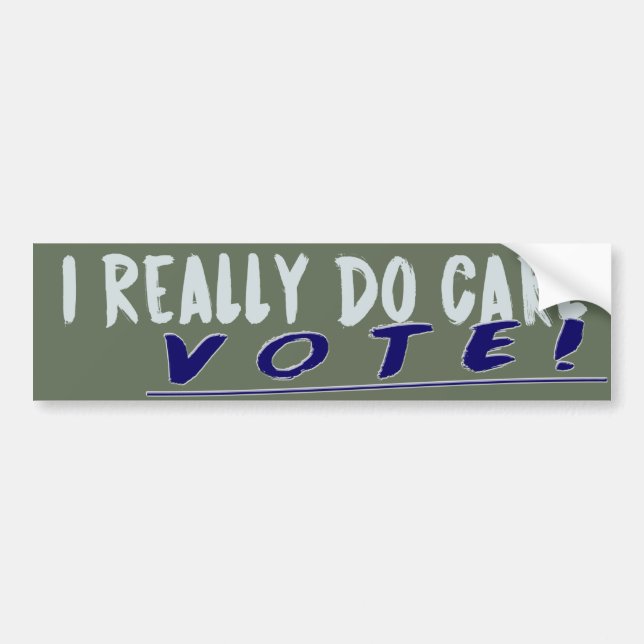 I Verkligen Do Care - Vote Melania Anti-Trump Bildekal (Framsidan)