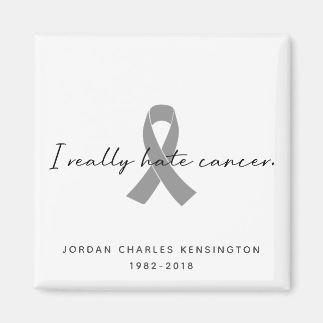 I Verkligen drabbas du av cancer oavsett menyfliks Magnet (Framsidan)