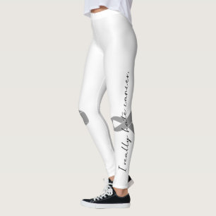 I Verkligen Hate Cancer Anpassningsbar Ribbon Fä Leggings