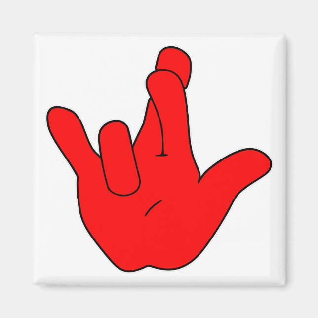 I Verkligen Kärlek: ASL ©WhiteTigerLLC.com Magnet (Framsidan)