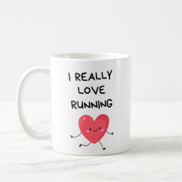 I Verkligen Running, Valentines day för springer Kaffemugg