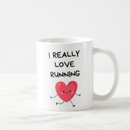 I Verkligen Running, Valentines day för springer Kaffemugg