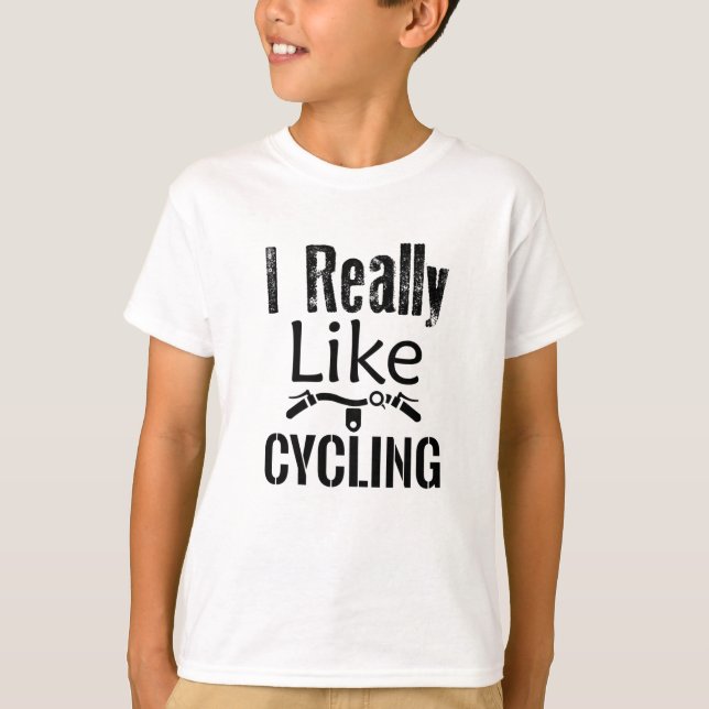 I Verkligen som cykling T Shirt (Framsida)