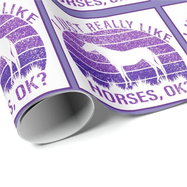 I Verkligen som hästar i Lila Presentpapper (Rullad Hörn)