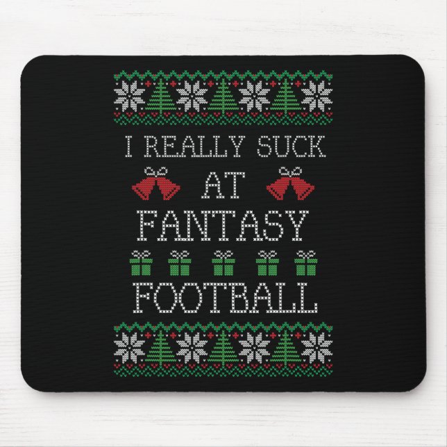I Verkligen Suck på Fantasy Footll Funny Ugly Chri Musmatta (Framsidan)