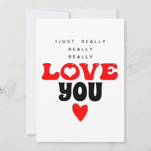 I Verkligen You Valentines day Card