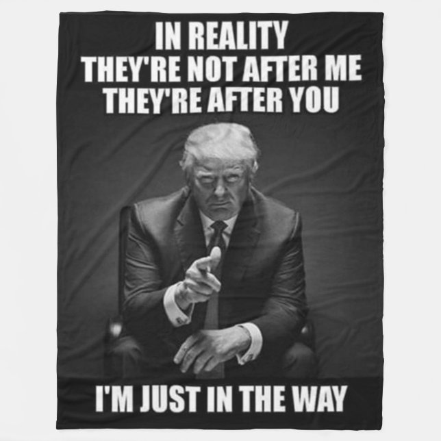 I VERKLIGHETEN ÄR DE EFTER DIG FLEECEFILT (Framsidan)