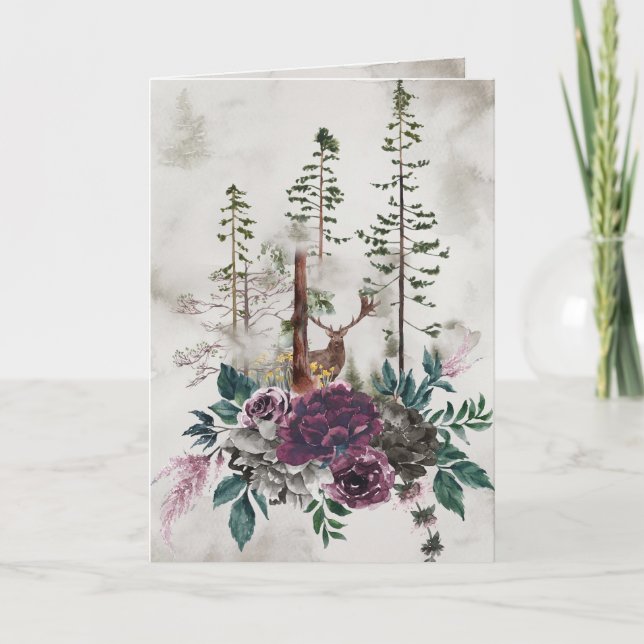 I Vilden Rustic Bröllop| Inbjudan (Framsida)