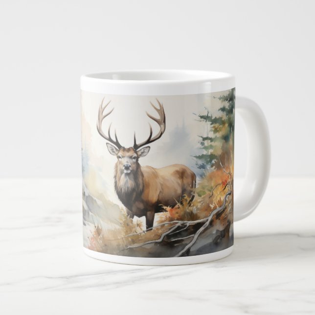 I Vildens hjärta: Majestic Elk Jumbo Mugg (Framsida höger)