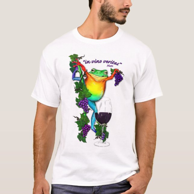 I Vino Veritas T-shirt (Framsida)