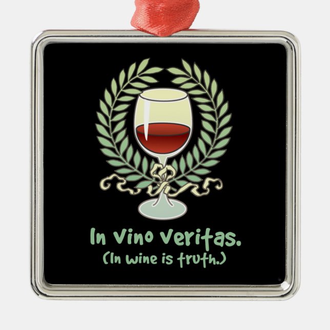 I Vino Veritas Vin ornament (Framsidan)