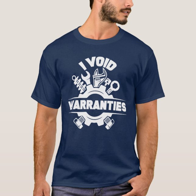 I Void Warres Mechanic Quad Racer Muscle Car boy T Shirt (Framsida)