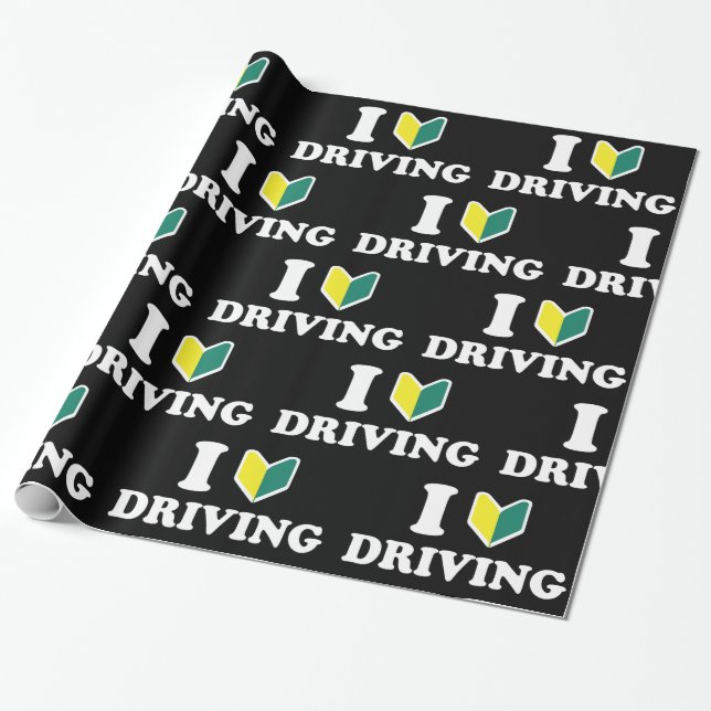 I Wakaba [Heart/Kärlek] Drivning Papper Presentpapper (Utrullad)