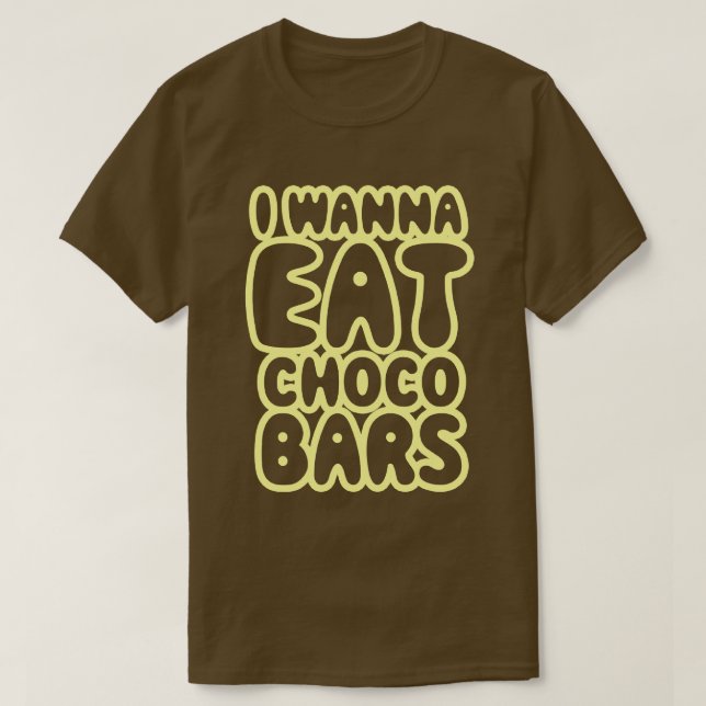 I Wanna Eat Choco Pub T-shirt (Design framsida)