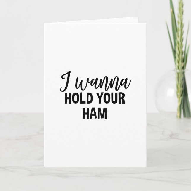 I Wanna Hold Your Ham Thanksgiving Funny Group Mat Kort (Framsida)
