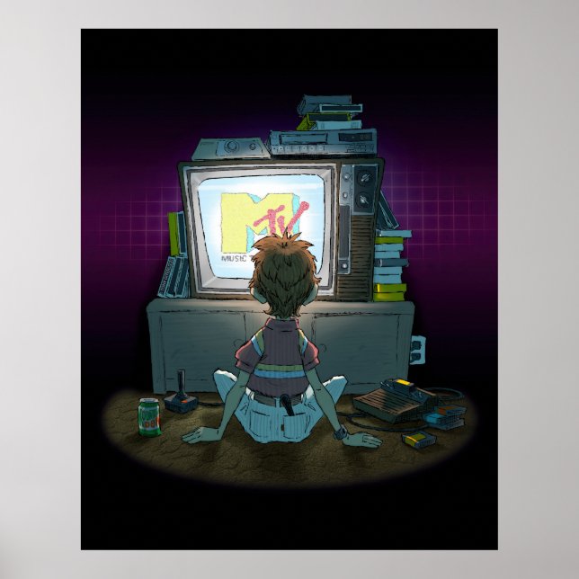 “I Want My Mtv” -affisch Poster (Framsidan)