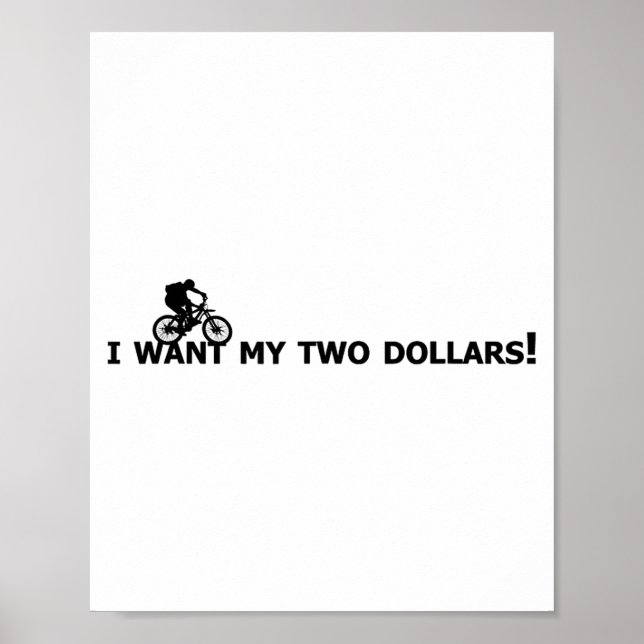 I Want My Two Dollars! Better Off Dead Funny Movie Poster (Framsidan)