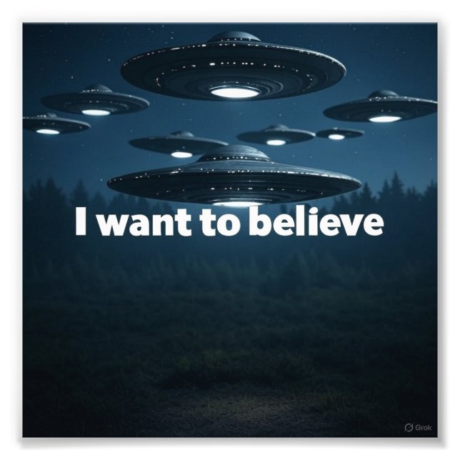 I want to believe fototryck (Framsidan)