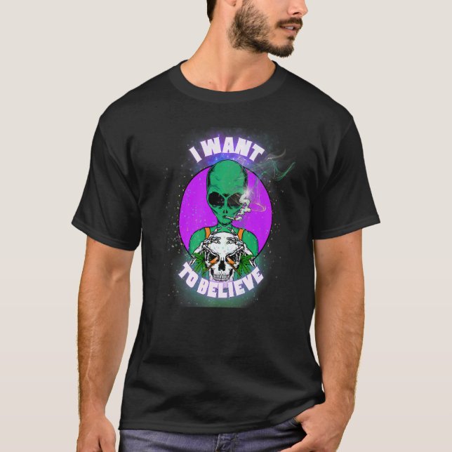 I want to believe in humans t shirt (Framsida)