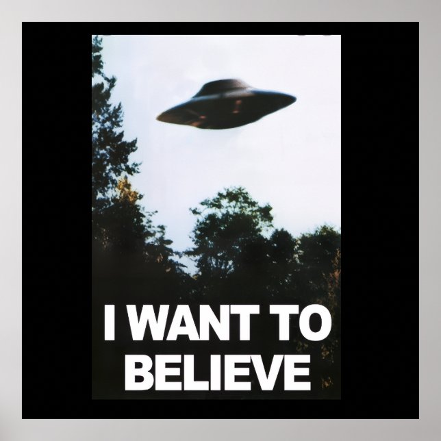 I want to believe poster (Framsidan)