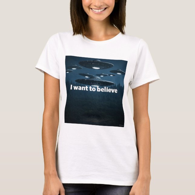 I want to believe t shirt (Framsida)