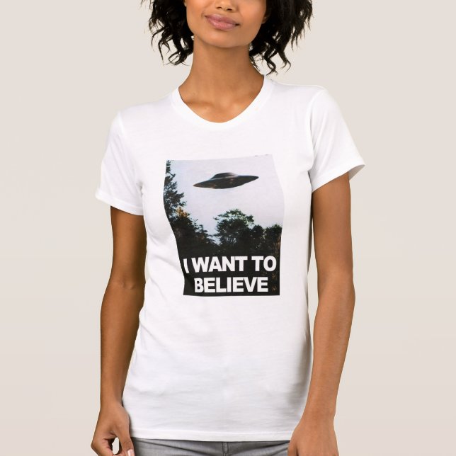 I want to believe t shirt (Framsida)