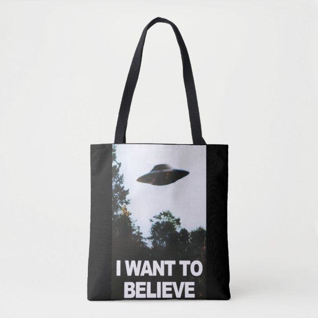 I want to believe tygkasse (Framsida)