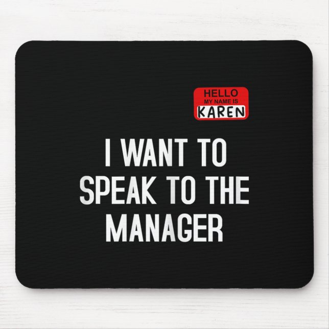 I Want To Speak To The Manager Funny Karen Hallowe Musmatta (Framsidan)