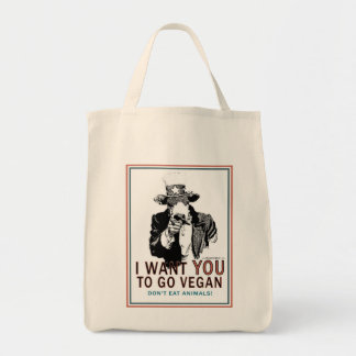 I Want You To Go Vegan Tygkasse