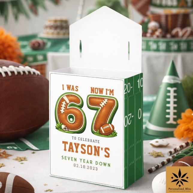 I Was 6, Now I’m 7 – Football America 7th Birthday Presentaskar (I Was 6, Now I’m 7 – Football America 7th Birthday Favor Boxes
)