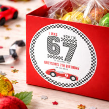 I Was 6 Now I'm 7 Race Car Boy Birthday Party