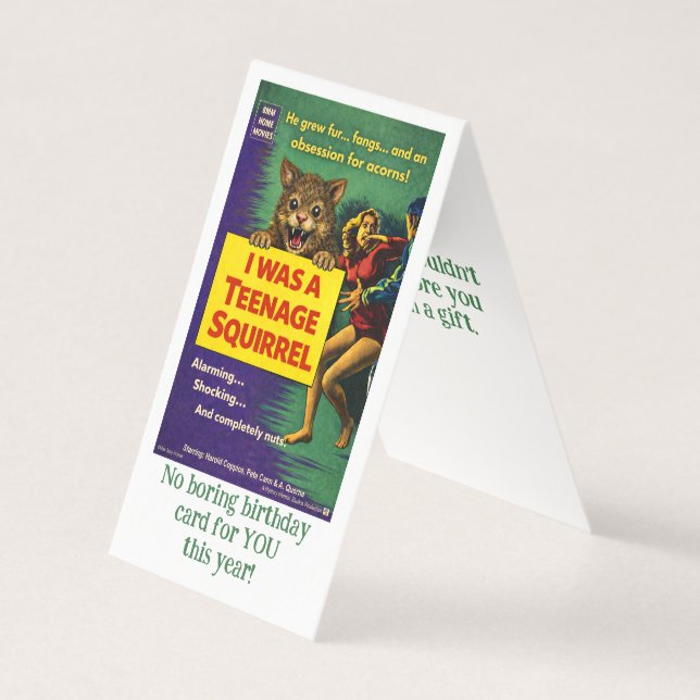 I was a teenage squirrel kort (Framsida)