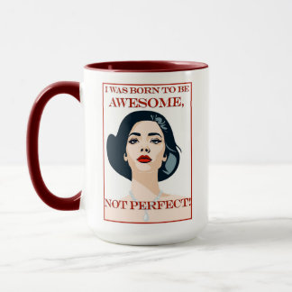 I Was Born to be Awesome Retro Vintage Gay Female  Mugg