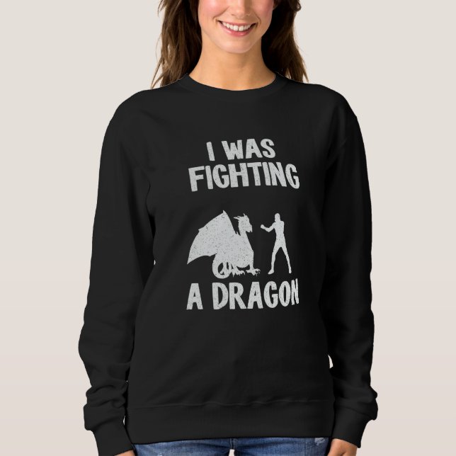 I Was Fighting A Dragon After Surgery Recovery Bro T Shirt (Framsida)