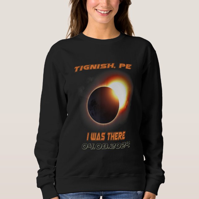 I Was There Total Solar Eclipse Tignish PE Island  T Shirt (Framsida)