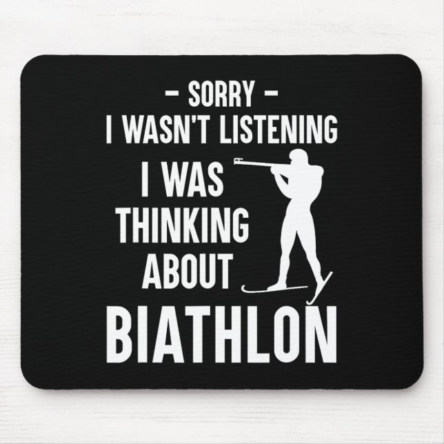 I Was Thinking About Biathlon - Skiing Shooting Bi Musmatta (Framsidan)