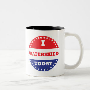 I Waterskied Today Två-Tonad Mugg