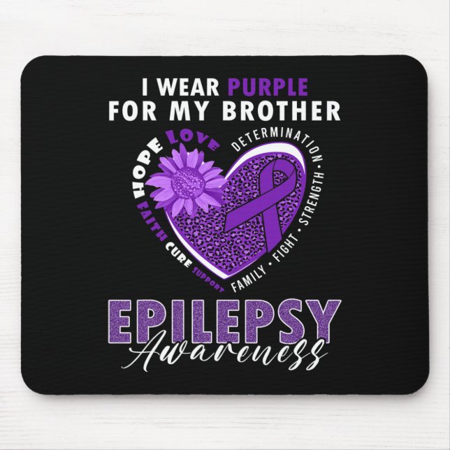 I Wear Purple For My Brother Epilepsy Awareness Su Musmatta (Framsidan)