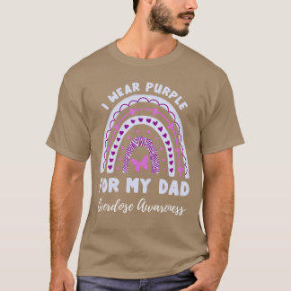 I Wear Purple For My Dad Overdose Awareness Rainbo T Shirt