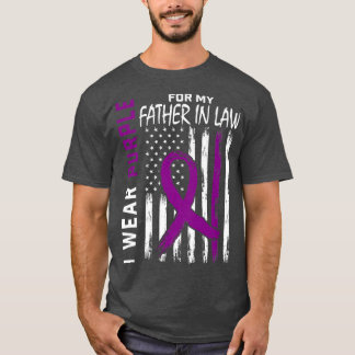 I Wear Purple For My Father In Law Lupus Awareness T Shirt