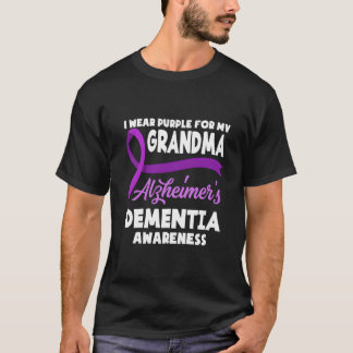 I Wear Purple For My Grandma Alzheimer'S Detia Awa T Shirt