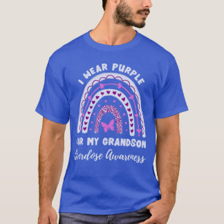 I Wear Purple For My Grandson Overdose Awareness R T Shirt