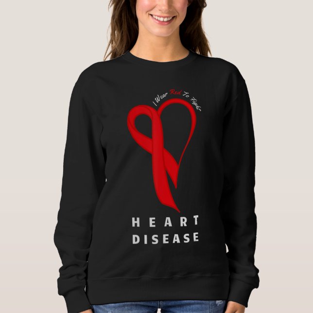 I Wear Red To Fight Heart Disease Awareness CHD Gi T Shirt (Framsida)