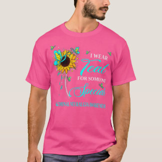 I Wear Teal For Trigeminal Neuralgia Awareness Sun T Shirt