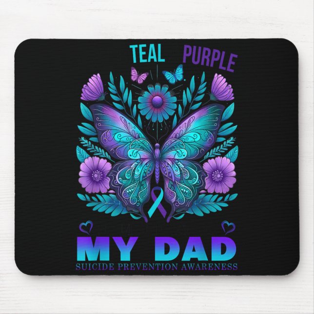 I Wear Teal Purple In Memory Of My Dad Suicide Awa Musmatta (Framsidan)