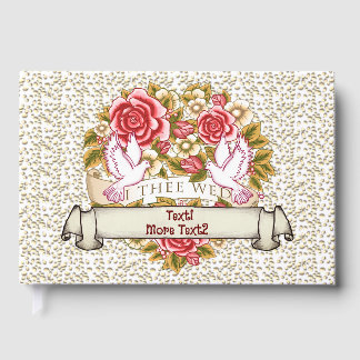 I Wed Bröllop Guest Bok