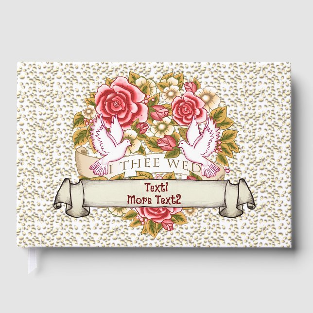 I Wed Bröllop Guest Bok (Framsida)