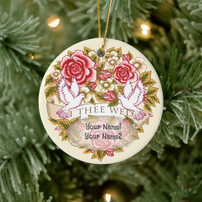 I Wed bröllop ornament (Träd)